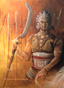 Warrior with an Angam Ketta- prasanna Weerakkody