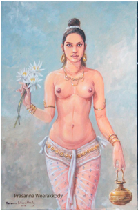 Woman with Pot, Polonnaruwa era sri, lanka, prasanna Weerakkody